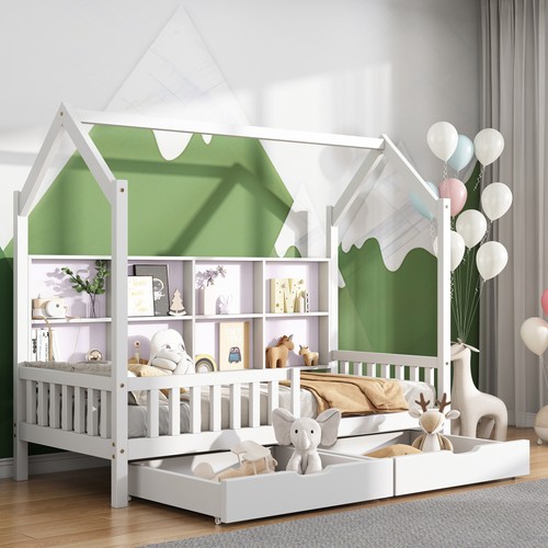 Hausbett kinderbett mit - hausbett,