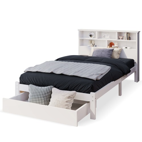 Massivholz einzelbett mit - massivholz,