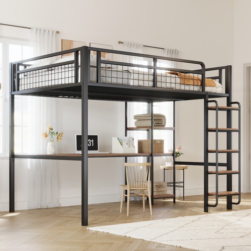 Metall hochbett kinderbett mit - kinderbett,