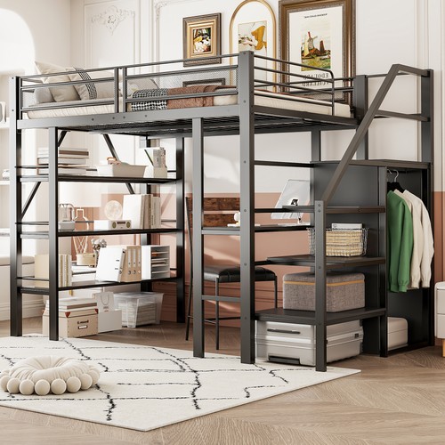 Hochbett bettgestell mit - hochbett,